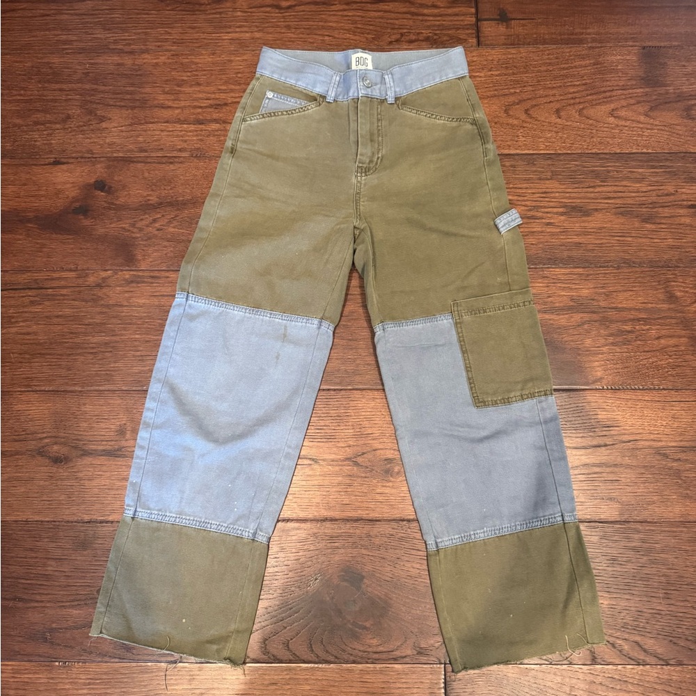 Woman’s BDG Urban Outfitters Patchwork Carpenter Denim Jeans
